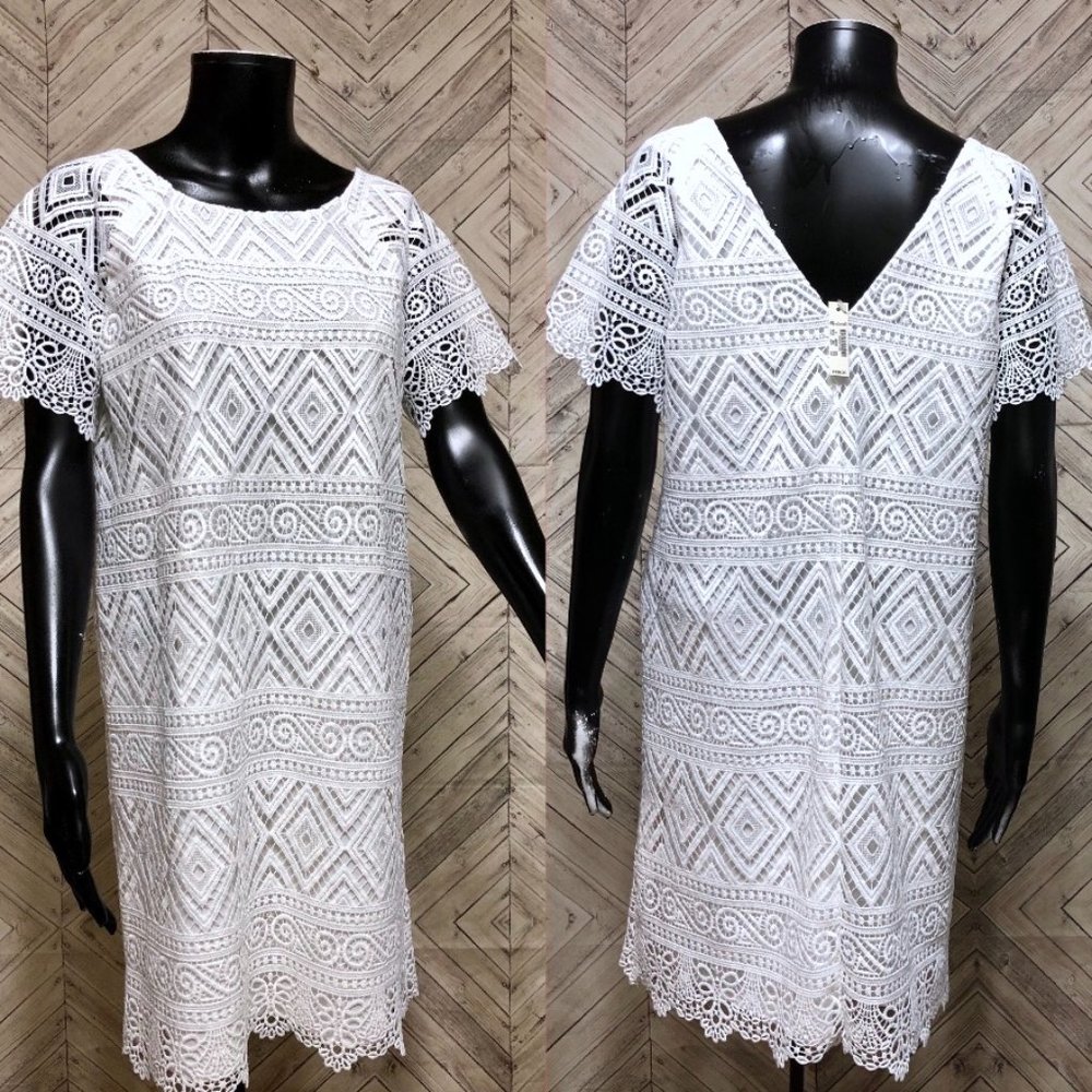 NWT madewell 6 lace lyric white dress